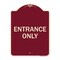 Signmission Parking Lot Entrance Only Heavy-Gauge Aluminum Architectural Sign, 24" x 18", BU-1824-23425 A-DES-BU-1824-23425 - alternate 1